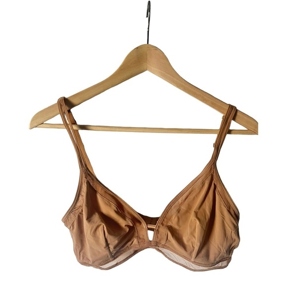 Lively Busty Mesh Trim Bralette in Neutral Warm Oak Size Medium - Picture 4 of 8